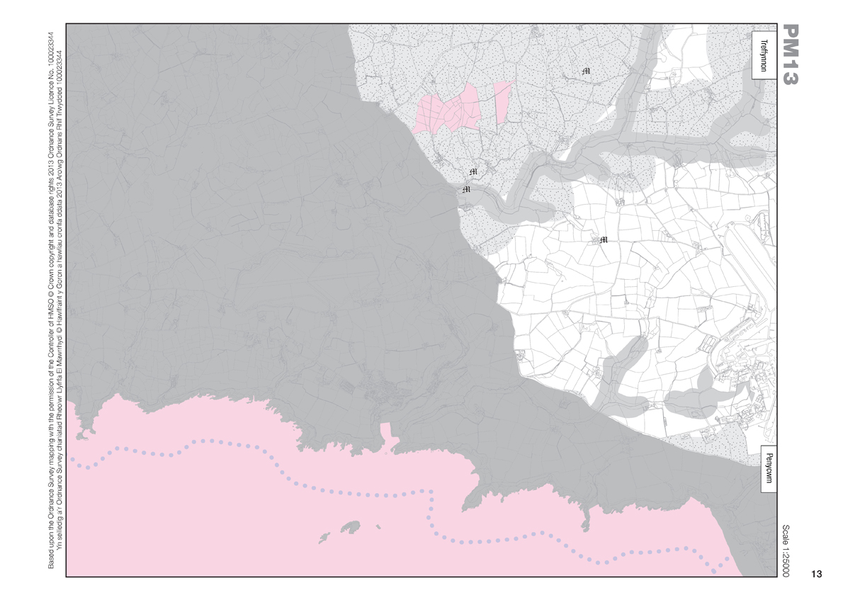 Adopted Local Development Plan - Proposal Map 13 - Pembrokeshire County ...